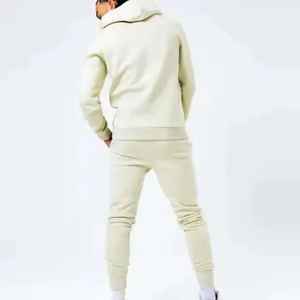 Servicio OEM 2025 invierno personalizado de gran tamaño de algodón pesado de los hombres Premium chándal de alta calidad conjunto básico de talla grande oferta al por mayor - Product Image 2