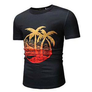 T-shirt col rond unisexe coupe régulière 100% coton 180g T-shirt avec impression de logo personnalisé T-shirt masque en O vierge pour hommes vente en gros - Product Image 4
