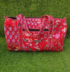 Bolsa de Lona de Algodón Estilo Bohemio Hecha a Mano para Mujer, Asa de Tela Cómoda, Decoración con Cadenas y Cremallera, Bolso de Viaje Moderno - Product Image 1