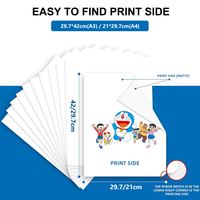 Film de transfert de papier Dtf A3 A4 A3 + feuille de T-shirt Film Dtf de transfert de chaleur pour imprimante à jet d'encre numérique Epson L1800 R1390 R805 Dtf