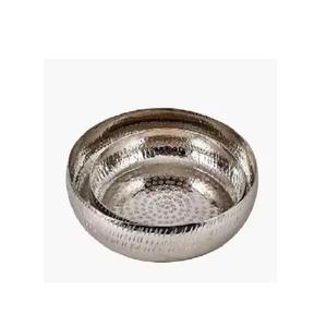 Hot Selling <b>Silver</b> Finished Stainless Steel Fruit Serving Metal Chocolate <b>Bowl</b> With Stand - Product Image 1