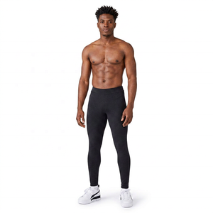Leggings de yoga pour femmes, taille mi-haute, longueur intégrale, imprimé lettres, noir, élasthanne/nylon, séchage rapide, respirant, écologique - Product Image 2