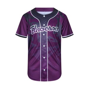 Camiseta de Béisbol de Poliéster Sublimada de Manga Corta Personalizada a Precio de Fábrica, Dos Tonos Dorados, Alta Calidad, Transpirable y de Secado Rápido - Product Image 1