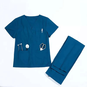 Enfermera Scrub Traje Diseño Personalizado Scrubs Uniformes Conjuntos Hospital Set Clínica Scrubs Uniformes Conjuntos Médicos - Product Image 6
