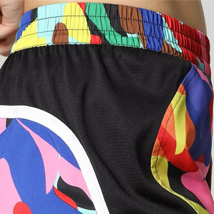 Sublimation Hot Sale Men's 100% Cotton Solid Casual Gym Shorts Seamless Soft Mesh Lightweight Elastic Waist - Product Image 5