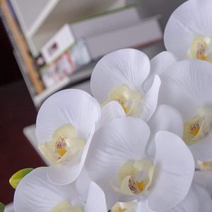 THAOF-120 ปรับแต่งดอกไม้ประดิษฐ์ Phalaenopsis สีขาวประดิษฐ์กล้วยไม้ดอกไม้ต้นกําเนิดสําหรับตกแต่งบ้าน - Product Image 2