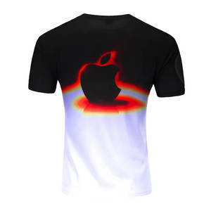 Camiseta Deportiva Sublimada para Hombre 2025, Logotipo Personalizado y Patrón de Letras en Color, Tejido de Lana Peinada, 100% Algodón - Product Image 2