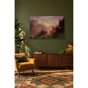 Impression sur toile du val de Grindelwald de Fida Albert Bierstadt - Product Image 1