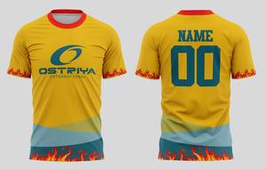 customize Short Sleeve Soccer Jersey Custom Colors 100% Polyester Breathable Quick Dry for All <b>Seasons</b> - Product Image 6