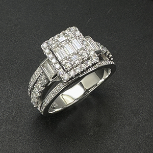 Anillos de Moissanita con Corte Brillante de Diamante Cultivado en Laboratorio, Estilo Cubano Hip Hop, Joyería Fina de Oro de 14K para Mujer, a la Moda y Populares, con Certificación IGI - Product Image 5