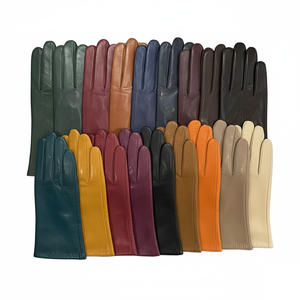 ถุงมือหนังขายดี แฟชั่นลำลอง สีพื้น หนังแกะคุณภาพพรีเมียม กันหนาว อุ่นสบาย ปรับแต่งได้ ถุงมือฤดูหนาว ขายส่ง - Product Image 2