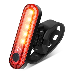 Luce LED Rossa Impermeabile per Bicicletta, Quattro Modalità di Illuminazione, Faro Anteriore e Posteriore in Plastica, Facile Montaggio sul Telaio, Batteria per Guida Notturna - Product Image 1
