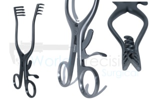 Rétracteur chirurgical manuel auto-serrant Weitlaner pour ORL, hôpital, clinique, classe I, 4x4 dents, acier inoxydable - WPS-BV-21 WORLD - Product Image 4