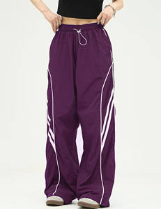 Pantalones casuales personalizados de poliéster, pantalones cargo holgados, ligeros, transpirables, duraderos, de cintura alta, cómodos para mujer - Product Image 5