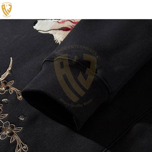 Nueva llegada algodón pulóver bordado sudaderas con capucha hombres 100% algodón superior bordado sudaderas con capucha de alta calidad bordado sudaderas con capucha para hombre - Product Image 6