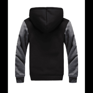 Custom unisex oversized 100% cotton hoodie blank plain <b>men</b> 500gsm plus size full zip up <b>thermal</b> hoodies with custom printed logo - Product Image 4
