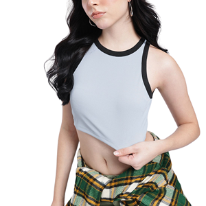 OEM Custom High Quality Rib Tank Tops Breathable Knitted <b>Fabric</b> Short Length US Size - Product Image 5