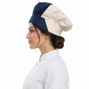 Custom Women <b>Chef</b> Cap Professional Culinary <b>Hat</b> Durable Fabric Breathable Construction Comfortable Fit Kitchen Workwear OEM - Product Image 4