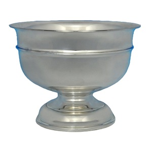 Tazón de Metal profundo para almacenamiento de frutas y verduras decorativas de mesa, Acabado niquelado para cuencos de servidor de postres de frutas - Product Image 6