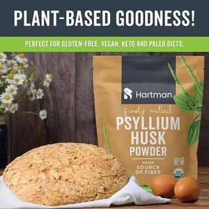 Polvo de cáscara de psyllium para soporte digestivo Suplemento de fibra natural de desintoxicación de colon para adultos - Product Image 4