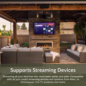 ตู้ทีวีกลางแจ้งสีขาวขนาด 65 นิ้ว ทนทานต่อสภาพอากาศ รองรับ 4K UHD LED ระบบแอนดรอยด์ อัตรารีเฟรช 120Hz ปรับขนาดได้สำหรับโรงแรม - Product Image 4