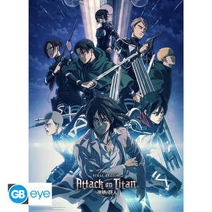 Set de 2 Pósters Chibi de Ataque a los Titanes para Fanáticos del Anime - Product Image 2