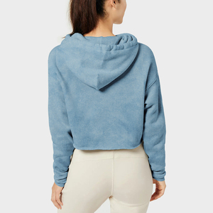 Sweats à capuche d'hiver de haute qualité pour femmes Impression de logo personnalisée Style de vêtements de rue avec placement de logo avant - Product Image 3