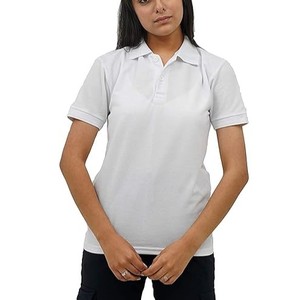 Camisetas de Algodón Orgánico para Niñas, Camisetas de Cuello Polo para Mujer, Corte Regular, Manga Corta, Color Sólido, Estilo Casual para Uso Diario - Product Image 3