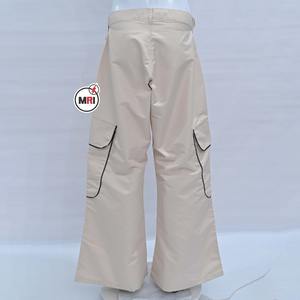 กางเกงวอร์มทรงถุงผ้าโพลีเอสเตอร์สำหรับผู้ชายกางเกงวอร์มทรงหลวมแนววินเทจกว้างน้ำหนักเบาโลโก้ตามสั่ง - Product Image 2
