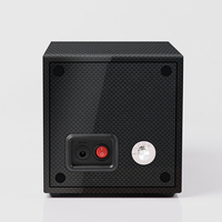 Caja enrolladora de reloj de lujo de madera con rotación automática, caja negra con pantalla personalizada de alta calidad Smart Gyro orbit