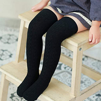 Chaussettes d'uniforme scolaire pour filles, couleur personnalisée, logo sur le bord, saison printemps, en Spandex/Polyester
