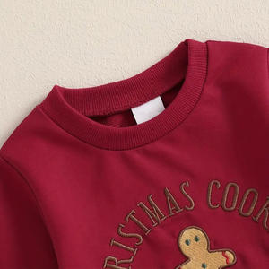 Personalizado primavera otoño bebé niños ropa dibujos animados bordado suelto Casual niños niñas sudadera - Product Image 4