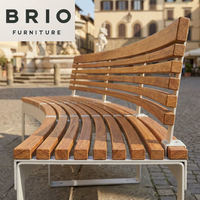 Banc de parc moderne de luxe, sièges en bois d'extérieur |   Banc de loisirs extérieur, mobilier public, vente en gros à prix d'usine