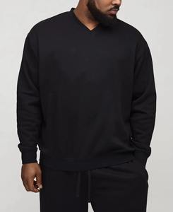 Chándal holgado acampanado de algodón liso de peso pesado personalizado OEM para hombre, conjunto de pantalones de chándal y Sudadera con capucha, chándal de secado rápido - Product Image 2