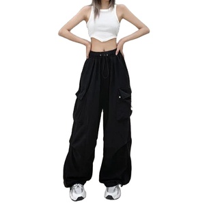 New Custom Woman Workout Jogger Multi-Pocket <b>Oversized</b> <b>Cargo</b> <b>Pants</b> Women Quick Dry Casual 100% Cotton Trousers - Product Image 4