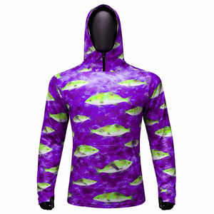 Sudadera de Pesca Personalizada de Manga Larga con Estampado de Peces, Sudadera de Alto Rendimiento con Protección Facial y Protección UV, Camisa Ligera para Actividades al Aire Libre - Product Image 6