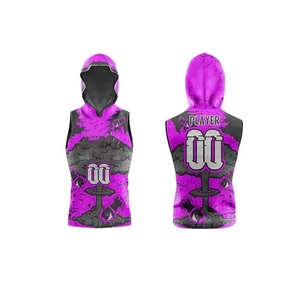 Juventud Compresión 7v7 Jersey Sublimado Sin mangas Con capucha 7on7 Uniformes de fútbol Jersey - Product Image 4