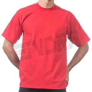 T-shirt en coton épais pour hommes, manches courtes, col rond, coupe basique, tissu durable, décontracté, haut classique, t-shirt quotidien d'été - Product Image 1