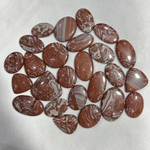 อัญมณี100% โรซิต้าแจสเปอร์ธรรมชาติรูปทรงผสมอัญมณีหลังเบี้ยขนาดเท่าอัญมณีหลวมจากอินเดีย - Product Image 1