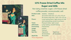ผงกาแฟแห้งแบบ3-in-1, ครีมผลไม้5ซองใส่ช็อกโกแลตน้ำตาลนม - Product Image 2