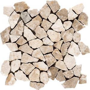 Revêtement de mur de coupe carrée de carrelage de mosaïque en pierre naturelle blanche - Product Image 4