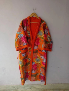 ชุดกิโมโนสไตล์โบฮีเมียนสำหรับทุกเพศ, เสื้อคลุมอาบน้ำผ้าฝ้ายเนื้อนุ่มระบายอากาศน้ำหนักเบาทำด้วยมือใช้ได้ทุกวันฤดูใบไม้ผลิฤดูร้อน - Product Image 4