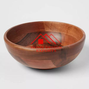 Eco-Friendly <b>Mango</b> <b>Wood</b> Enamel Printed Wooden Serving <b>Bowl</b> for Home Hotels & Restaurants Unique Wooden Enamel - Product Image 2