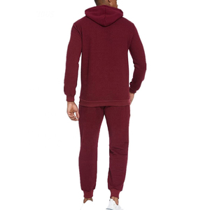 Ensemble de survêtement décontracté pour homme, haute qualité, manches longues, écologique, pour l'hiver, haut et bas, 100% coton molletonné - Product Image 3