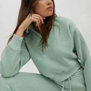 Conjunto de chándal deportivo de manga larga para mujer, Top corto informal con capucha, pantalones de chándal, ropa deportiva, color nuevo, 2022 - Product Image 2