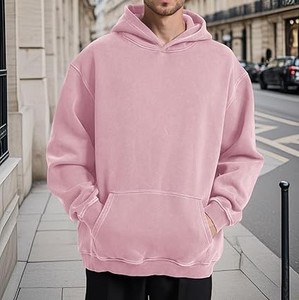 Sweat à capuche oversize pour homme en molleton délavé style rétro, conçu pour une expression streetwear décontractée et un confort quotidien, style zen - Product Image 4