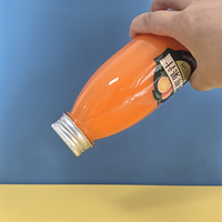 Bouteille de jus en plastique transparente ronde vide de 500ml vide pour saisir aller boire du jus voyage contenants étanches