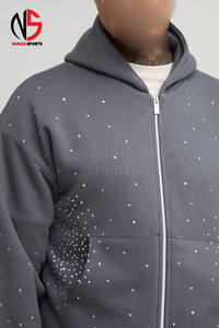 ชุดเซ็ตแทรคสูทผู้ชาย ฤดูใบไม้ร่วง ผ้าฝ้าย 100% แฟชั่นสตรีทแวร์  คุณภาพสูง ขายส่ง แบบใหม่  รับสกรีนลายตามสั่ง  ตกแต่งด้วยคริสตัล - Product Image 4