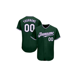 Maillot de baseball d'équipe personnalisé 100% polyester respirant antibactérien anti-UV séchage rapide col en V broderie logo personnalisé grande taille - Product Image 5