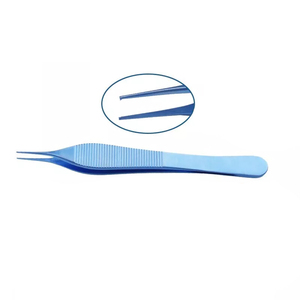 Fórceps Adson al por mayor fórceps de tejido Adson oftálmico fórceps de cirugía quirúrgica con revestimiento azul de acero alemán fórceps Adson - Product Image 3
